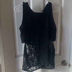 May and July Elegant Black Lace Women's Top small s bachelorette